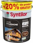 Lasure(d) extérieure Xylodhone Ultra Hautes Performances chêne rustique satin 5 L + 20% gratuit - SYNTILOR en promo chez Castorama Lasure(d) extérieure Xylodhone Ultra Hautes Performances chêne rustique satin 5 L + 20% gratuit - SYNTILOR dans le catalogue Castorama