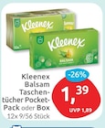 Kleenex Balsam Taschentücher Pocket-Pack von Kleenex im aktuellen budni Prospekt