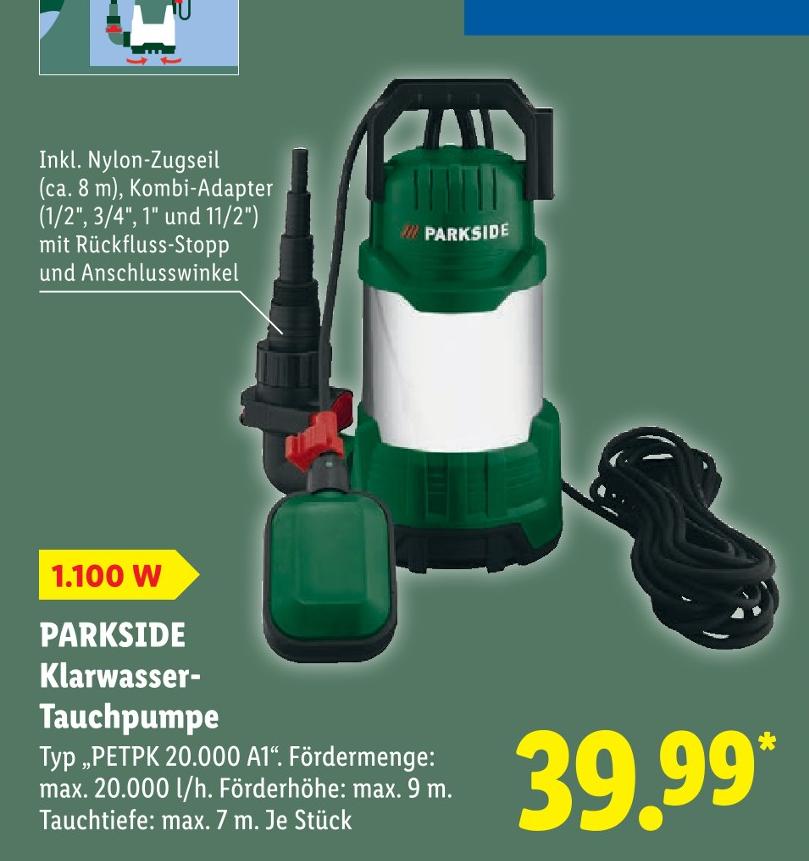 Klarwasser-Tauchpumpe