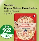 Original Elsässer Flammkuchen im Angebot bei V-Markt in Kempten Original Elsässer Flammkuchen Angebote von Steinhaus bei V-Markt Kempten für 2,22 €