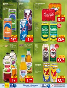 Coca Cola im Netto Marken-Discount Prospekt "Aktuelle Angebote" mit 70 Seiten (Duisburg)