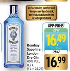 London Dry Gin Angebote von Bombay Sapphire bei EDEKA Dreieich für 16,49 €