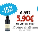 AOP Ventoux Rouge - L'ARCHE DES GARANCES - Naturalia à Montreuil AOP Ventoux Rouge - L'ARCHE DES GARANCES en promo chez Naturalia Montreuil à 5,90 €