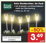 Solar Steckleuchten von Living Garden für 3,49 € bei Netto Marken-Discount im Angebot Solar Steckleuchten von Living Garden im aktuellen Netto Marken-Discount Prospekt