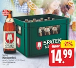 Münchner hell von Spaten für 14,99 € bei EDEKA im Angebot Münchner hell von Spaten im aktuellen EDEKA Prospekt