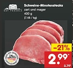Aktuelles Schweine-Minutensteaks Angebot bei Netto Marken-Discount in Mönchengladbach ab 2,99 €