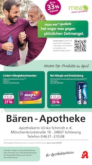 Aktueller mea - meine apotheke Prospekt "Unsere April-Angebote" für Schleswig Aktueller mea - meine apotheke Prospekt für Schleswig mit Seiten