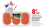 Promo Steak Haché Pur Bœuf 15% MG à 8,99 € dans le catalogue U Express à Saint-Paul