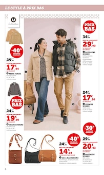 Promotion Sac dans le prospectus Super U, valable du 07/10/2025 au 19/10/2025 Promo Sac dans le catalogue Super U du moment à la page 6