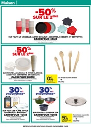 Prix et réduction Couverts dans le prospectus Carrefour en cours Offre Couverts dans le catalogue Carrefour du moment à la page 70
