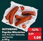 Paprika-Würstchen von NOTHWANG im aktuellen Kaufland Prospekt für 1,09 €
