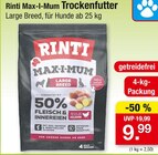 Max-I-Mum Trockenfutter Large Breed Angebote von Rinti bei Zimmermann Celle für 9,99 €
