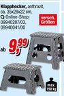 Klapphocker Angebote bei Opti-Megastore Schweinfurt für 9,99 €