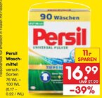 Aktuelle Persil Angebote bei Netto Marken-Discount in Chemnitz Aktuelles Waschmittel Angebot bei Netto Marken-Discount in Chemnitz ab 16,99 €
