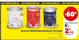 Bougie parfumée message de Noël à Super U dans Thoisy-la-Berchère