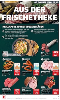 Wurst im aktuellen Kaufland Prospekt (Ludwigshafen (Rhein)) Wurst im Kaufland Prospekt "Hier bin ich richtig" mit 52 Seiten (Ludwigshafen (Rhein))