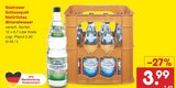 Natürliches Mineralwasser Angebote von Güstrower Schlossquell bei Netto Marken-Discount Neubrandenburg für 3,99 €