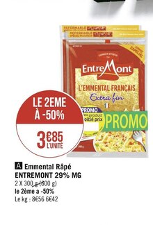 Entremont - ENTREMONT dans le catalogue Géant Casino Emmental Râpé 29% MG - ENTREMONT à 3,85 € en promo chez Géant Casino