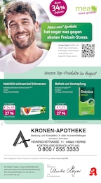 mea - meine apotheke Prospekt für Herne mit 4 Seiten mea - meine apotheke Prospekt für Herne: "Unsere August-Angebote", 4 Seiten, 01.08.2026 - 31.08.2026