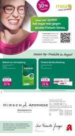 Aktueller mea - meine apotheke Apotheken Prospekt in Gummersbach und Umgebung, "Unsere August-Angebote" mit 4 Seiten, 01.08.2025 - 31.08.2025