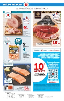 Promotion Cosmétiques dans le prospectus Super U, valable du 29/04/2025 au 11/05/2025 Promo Cosmétiques dans le catalogue Super U du moment à la page 12