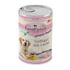 Aktuelles LandFleisch Dog Classic Geflügel mit Lachs und Gartengemüse 400 g Angebot bei Zookauf in Hagen (Stadt der FernUniversität) ab 1,29 €