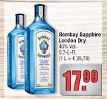London Dry im Angebot bei alldrink in Offenbach London Dry Angebote von Bombay Sapphire bei alldrink Offenbach für 17,99 €