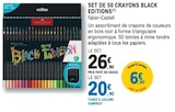 Set de 50 crayons black editions - Faber-Castell en promo chez E.Leclerc Thionville à 20,40 €