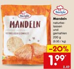 Mandeln im Angebot bei Netto Marken-Discount in Ulm Mandeln Angebote von Backfee bei Netto Marken-Discount Ulm für 1,99 €