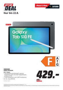 Tablet Pc im MediaMarkt Saturn Prospekt "LET'S GO! DEALS" mit 18 Seiten (Stuttgart)