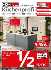 XXXLutz Möbelhäuser Prospekt "Deutschlands Küchenprofi" mit 18 Seiten
