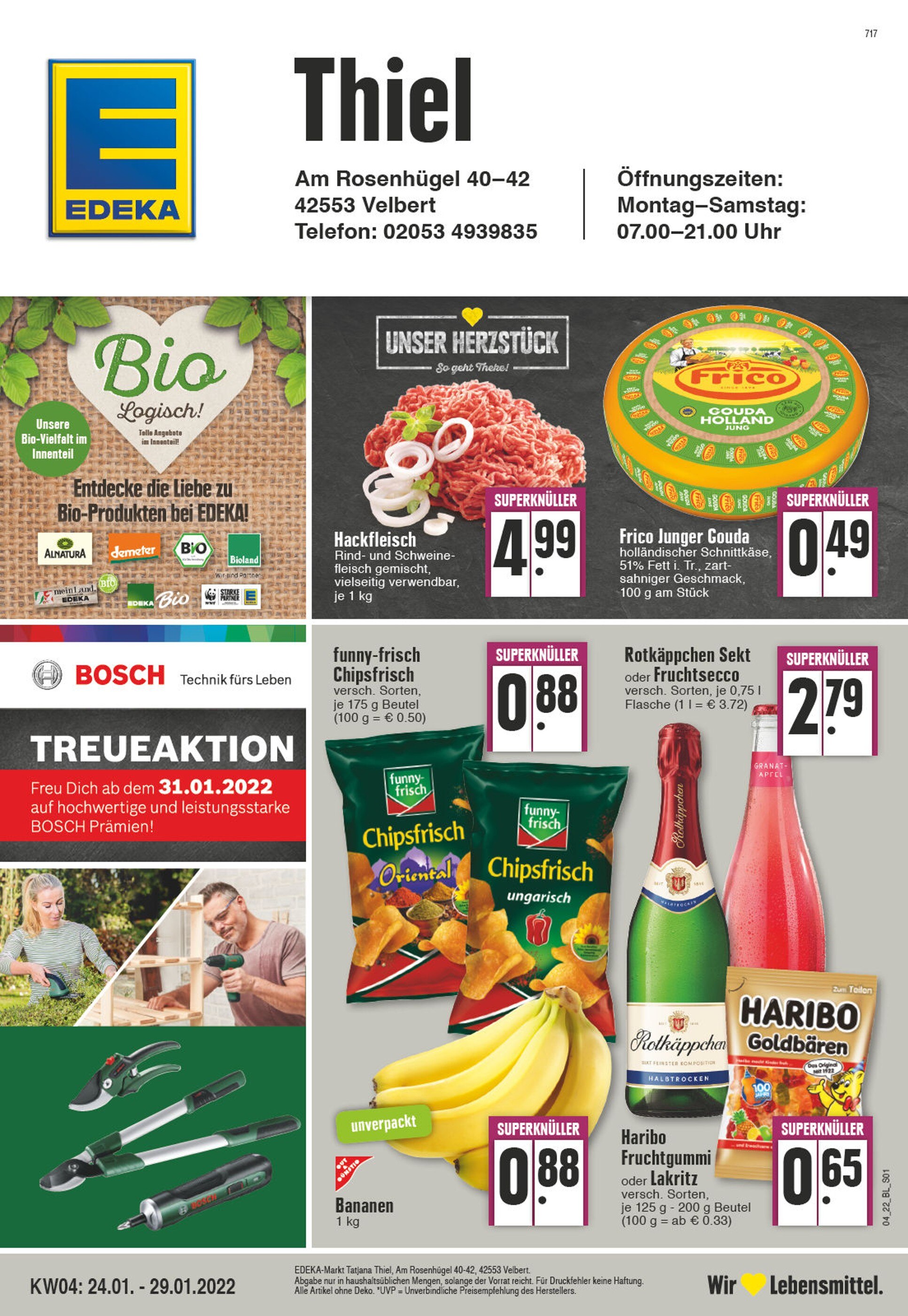 EDEKA Prospekt für Velbert mit 24 Seiten EDEKA Prospekt für Velbert: "Aktuelle Angebote", 24 Seiten, 24.01.2022 - 29.01.2022