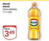 Keimöl im Angebot bei GLOBUS in Braunschweig Keimöl Angebote von Mazola bei GLOBUS Braunschweig für 3,49 €