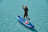 Lidl Linderhof - SUP mit Doppelkammer-System Angebot im Prospekt SUP mit Doppelkammer-System bei Lidl im Linderhof Prospekt für 199,00 €