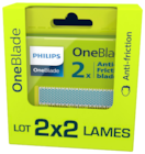 Lames anti-friction one blade - PHILIPS - Hyper U à Orléans Lames anti-friction one blade - PHILIPS en promo chez Hyper U Orléans à 19,99 €