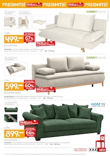 Couch im aktuellen XXXLutz Möbelhäuser Prospekt (Wiesbaden) Couch im XXXLutz Möbelhäuser Prospekt "WOHNEN-PREISHITS!" mit 12 Seiten (Wiesbaden)