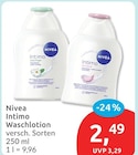 Intimo Waschlotion im Angebot bei budni in Buxtehude Intimo Waschlotion Angebote von Nivea bei budni Buxtehude für 2,49 €