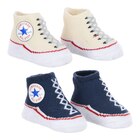 Lot 2 Chaussons Bleu/Beige - Converse en promo chez Aubert Lot 2 Chaussons Bleu/Beige - Converse dans le catalogue Aubert