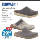 Hauspantoletten Damen von BIOWALK im aktuellen V-Markt Prospekt für 29,99 €