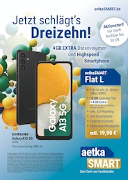 aetka Prospekt: Jetzt schlägt's Dreizehn!, 1 Seite, 01.09.2023 - 30.09.2023
