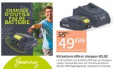 Kit batterie 2Ah et chargeur - ECLOZ à 49,99 € dans le catalogue Jardiland