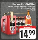 EDEKA Hopsten - Hefe-Weißbier Angebot im Prospekt Hefe-Weißbier bei EDEKA im Hopsten Prospekt für 14,99 €