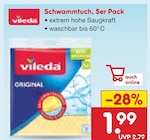 Aktuelle Schwamm Angebote bei Netto Marken-Discount in Berlin Aktuelles Schwammtuch, 5er Pack Angebot bei Netto Marken-Discount in Berlin ab 1,99 €