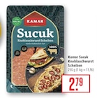 Sucuk Knoblauchwurst Scheiben im Angebot bei Marktkauf in Nürtingen Sucuk Knoblauchwurst Scheiben Angebote von Kamar bei Marktkauf Nürtingen für 2,79 €