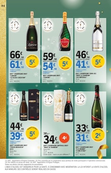 Promo Champagne dans le catalogue E.Leclerc du moment à la page 84