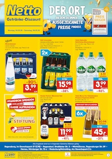 Netto Marken-Discount Prospekt DER ORT, AN DEM DU IMMER AUSGEZEICHNETE PREISE FINDEST. mit 2 Seiten