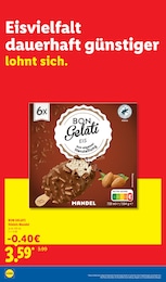 Eis im Lidl Prospekt Eis im Lidl Prospekt Der Preisführer macht Deutschland dauerhaft günstiger! auf S. 14