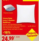 Luxus-3-Kammer-Kopfkissen im Lidl Prospekt Luxus-3-Kammer-Kopfkissen von Livarno Home im aktuellen Lidl Prospekt für 24,99 €