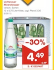 Mineralwasser von Lichtenauer für 4,49 € bei Netto Marken-Discount im Angebot Mineralwasser von Lichtenauer im aktuellen Netto Marken-Discount Prospekt