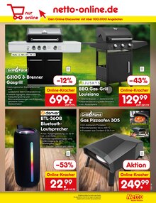 Gasgrill im Netto Marken-Discount Prospekt "Aktuelle Angebote" mit 61 Seiten (München)